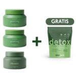 Antycellulitowy krem + 2x Detoksykujące peelingi + Herbata Detox GRATIS